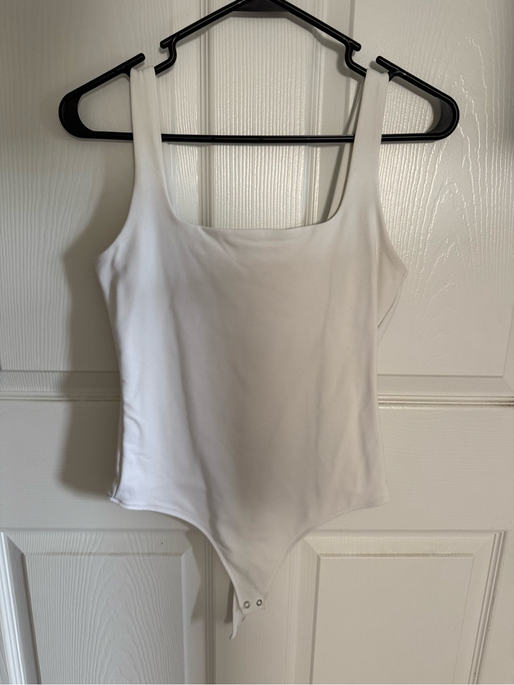 Abercrombie & Fitch White Scoop Neck Tank Top